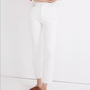 NWT Madewell The Perfect Vintage Crop Jean in white Size 26